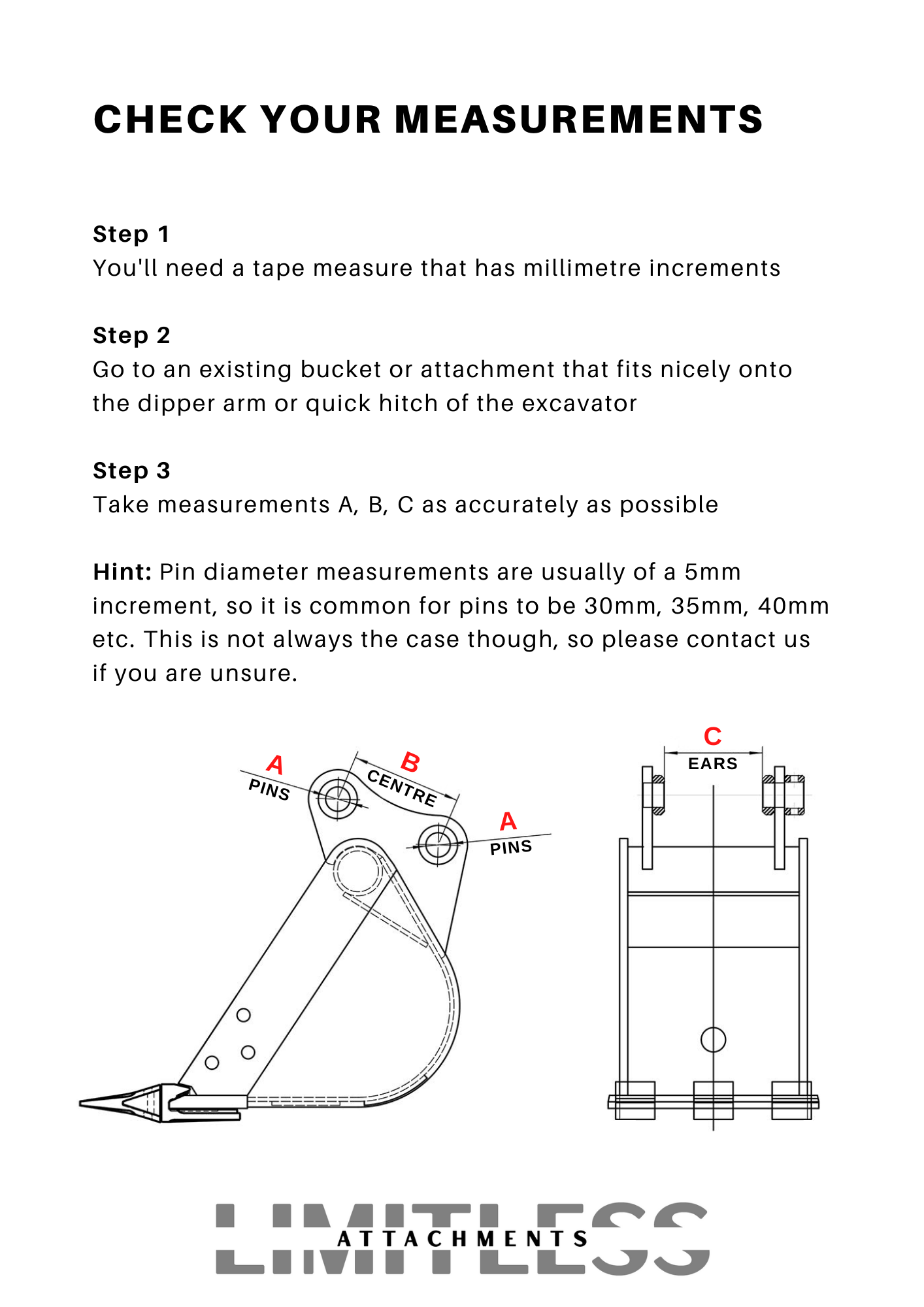 Excavator Lifting Forks