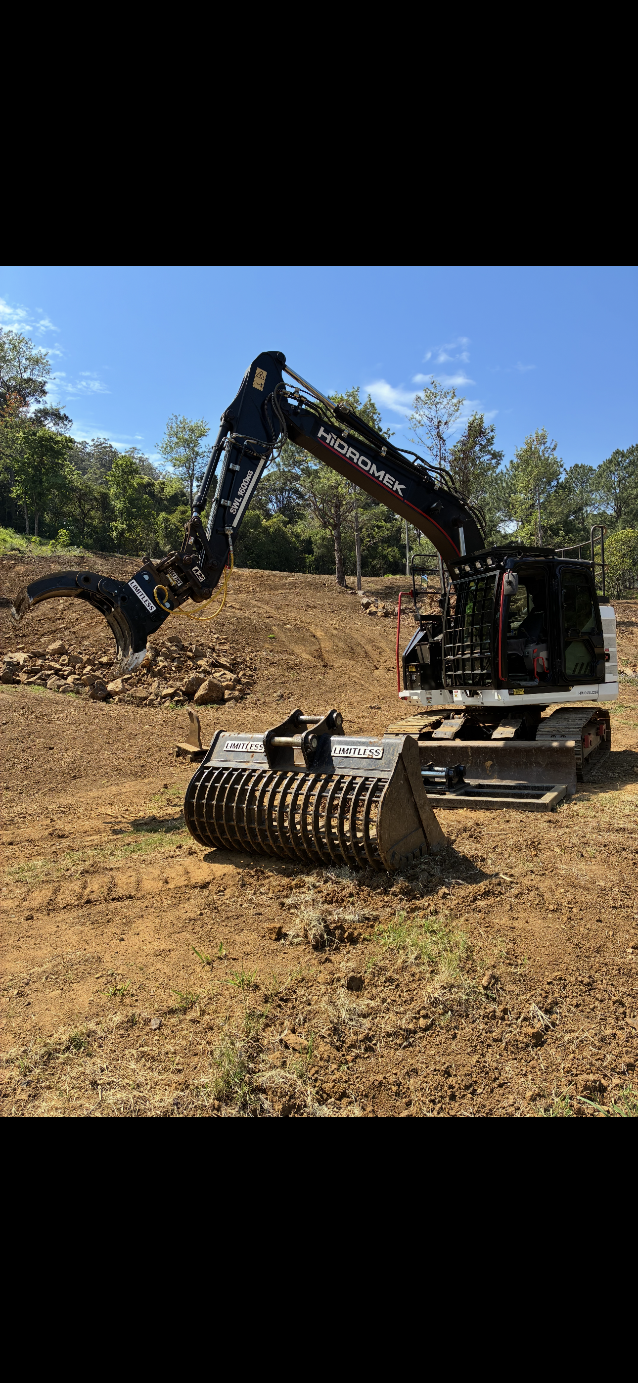 Twin cylinder Hydraulic Grabs