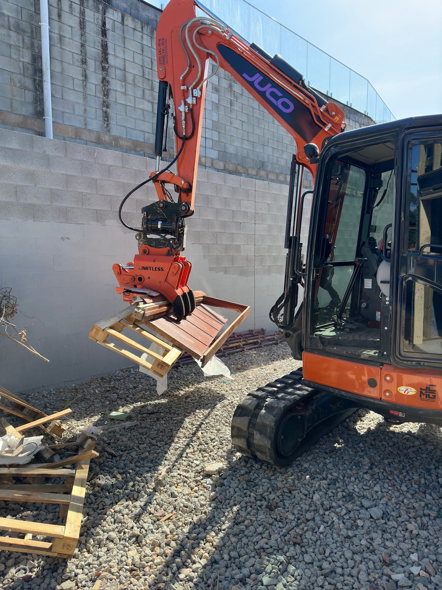 Twin cylinder Hydraulic Grabs