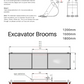 Excavator Brooms