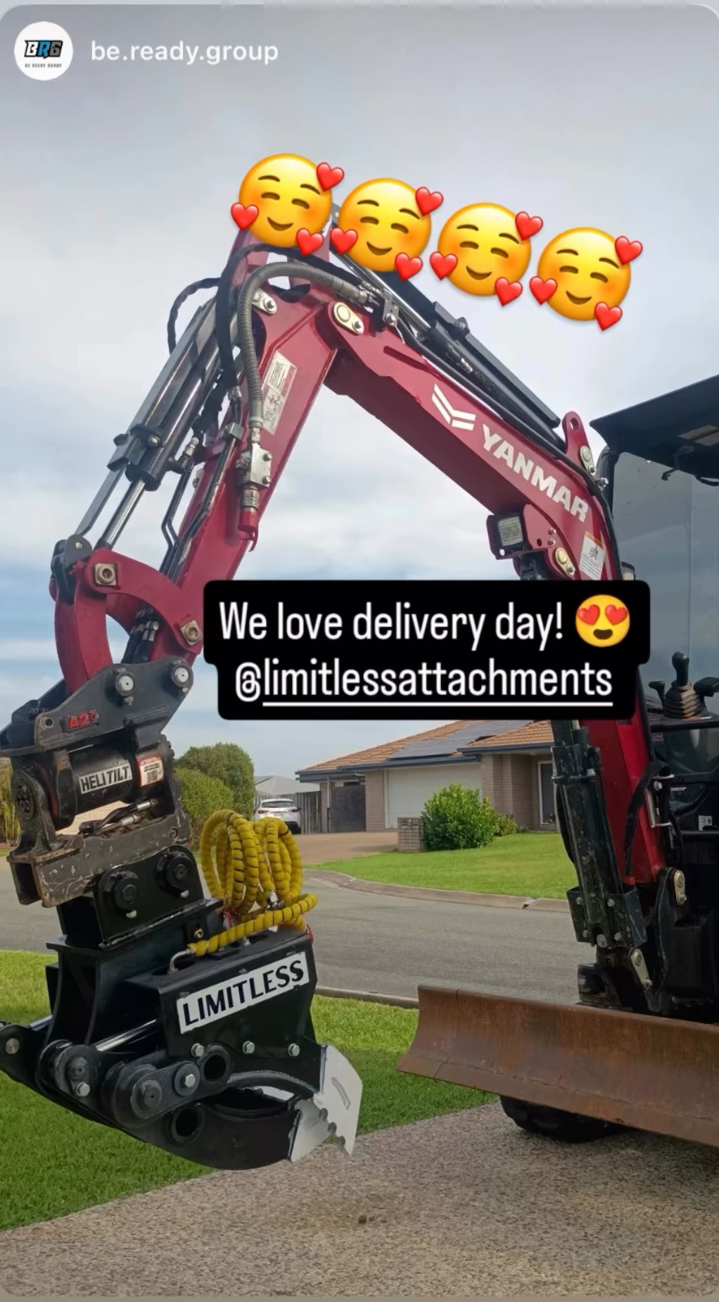 Twin cylinder Hydraulic Grabs