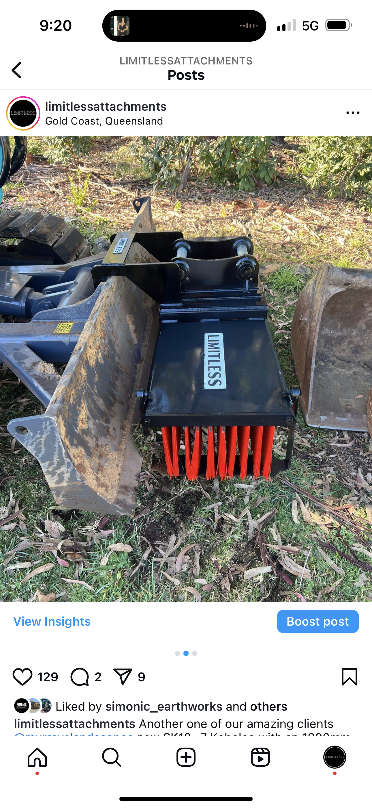 Excavator Brooms