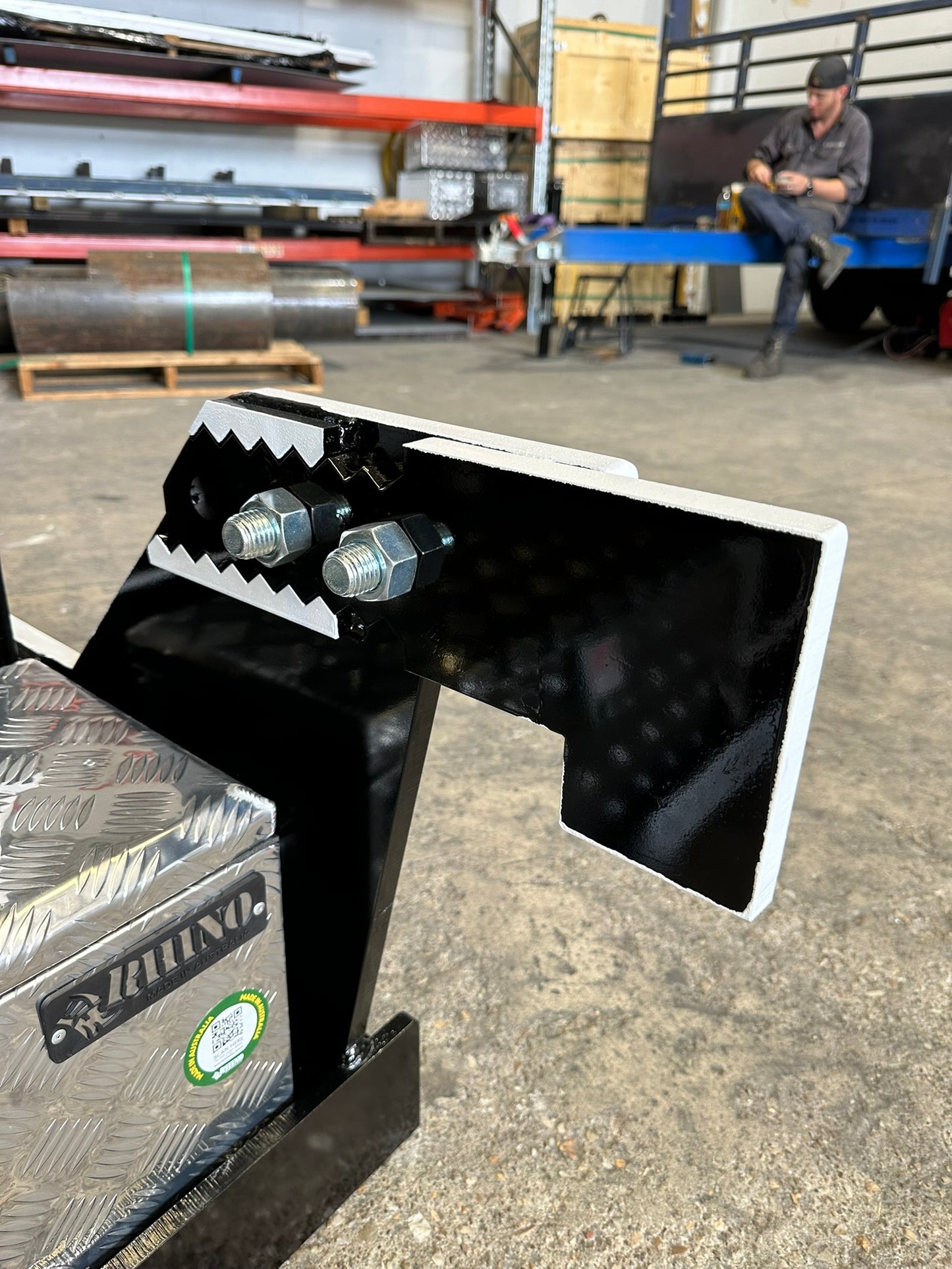 Excavator  Attachment rack