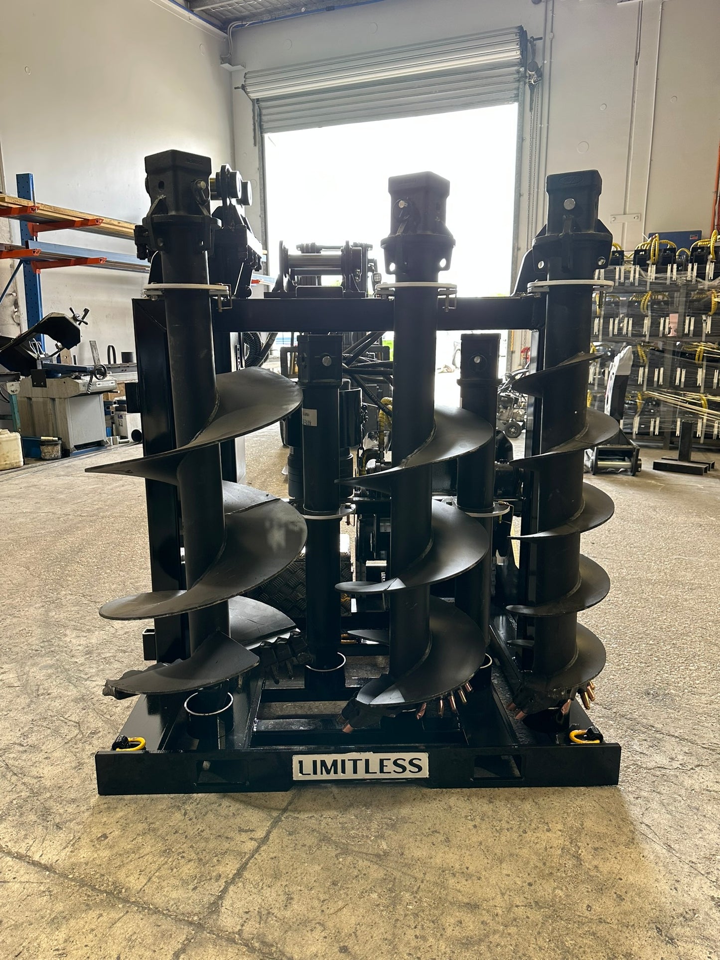 Excavator  Attachment rack